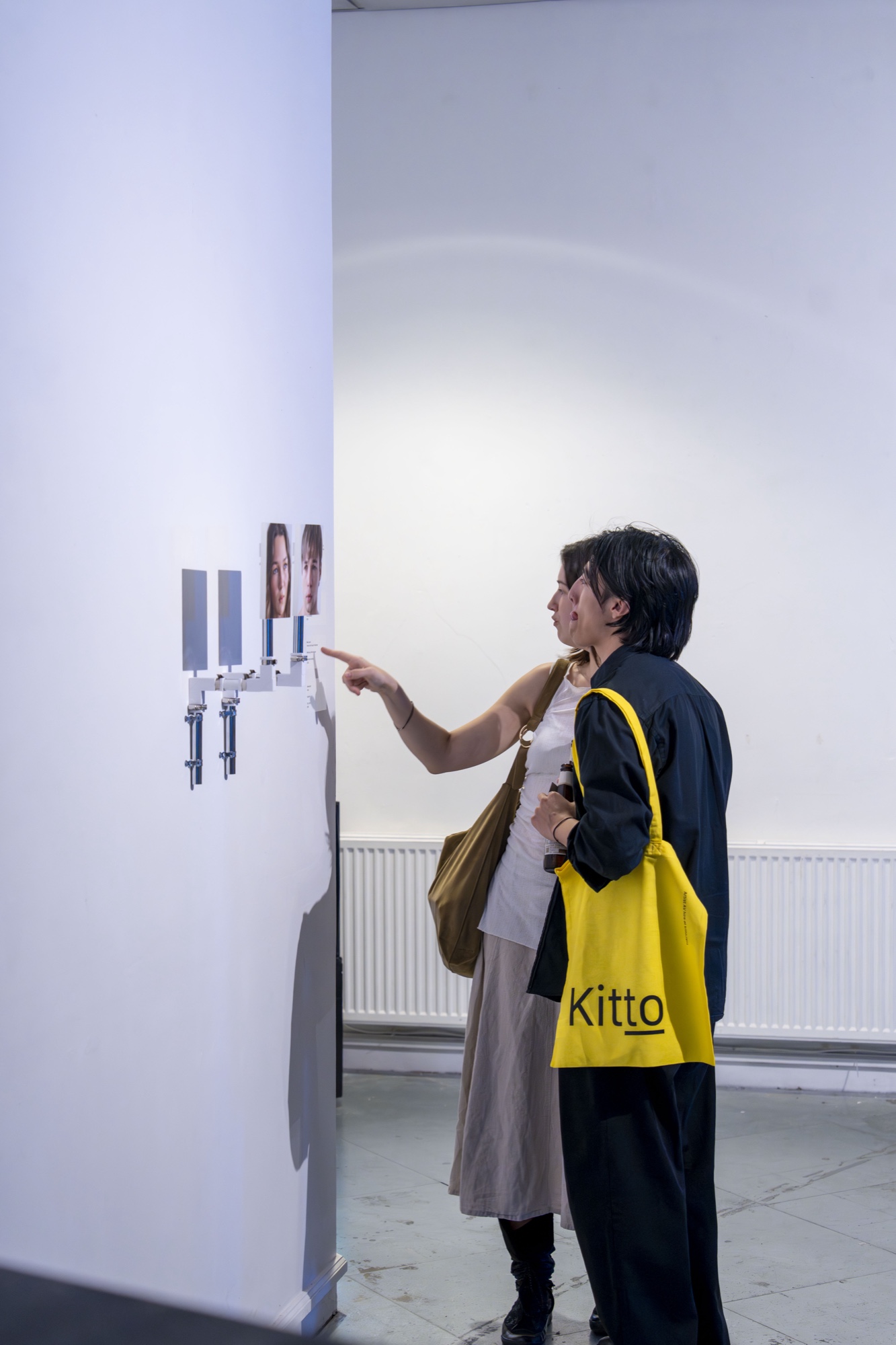 Visitors at the Kitto Artist Prize exhibition, ANNEX, London, 2026